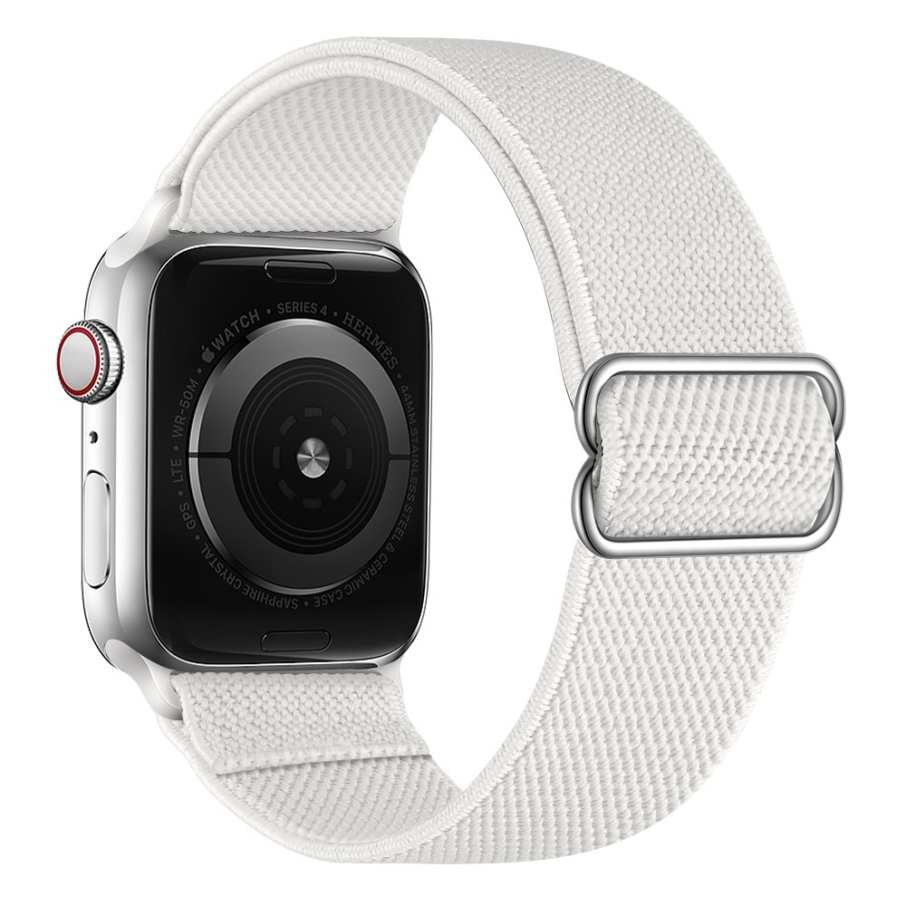 Apple Watch 41mm Series 9 Elastisk Nylonreim hvit
