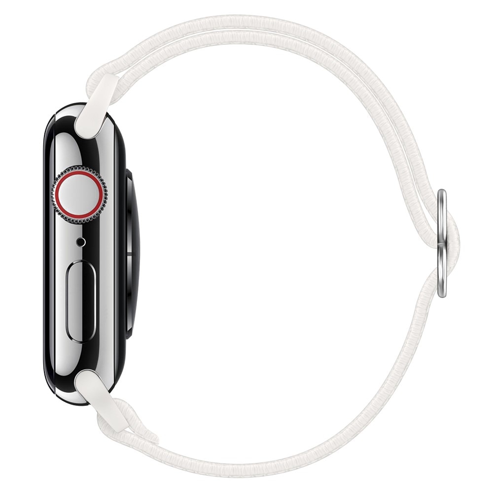 Apple Watch 45mm Series 7 Elastisk Nylonreim hvit