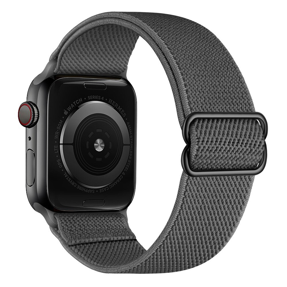 Apple Watch SE 44mm Elastisk Nylonreim Grå