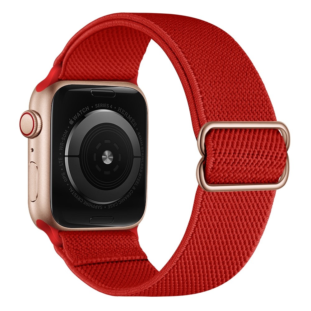 Apple Watch SE 44mm Elastisk Nylonreim rød