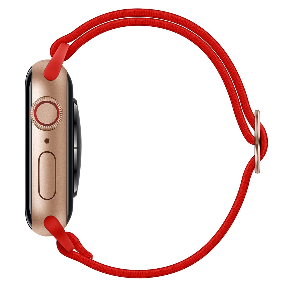 Apple Watch 41mm Series 7 Elastisk Nylonreim rød