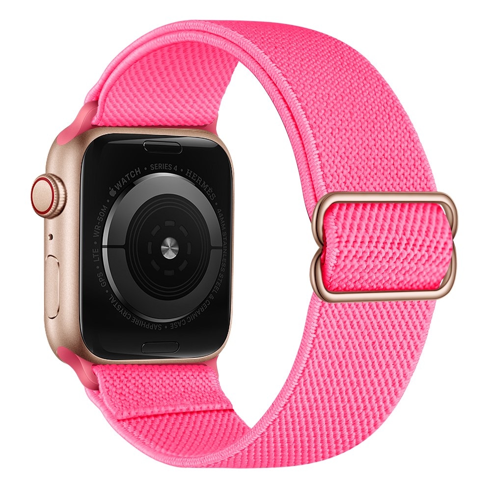 Apple Watch Series 9 41mm Elastisk Nylonreim Rosa