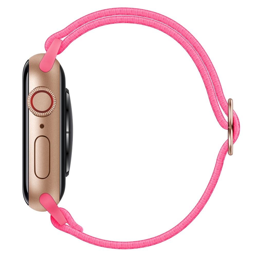 Apple Watch Series 9 41mm Elastisk Nylonreim Rosa