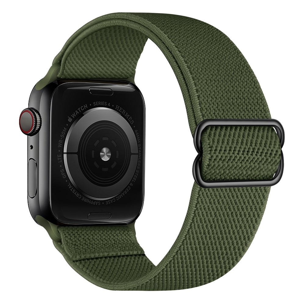 Apple Watch 45mm Series 9 Elastisk Nylonreim grønn