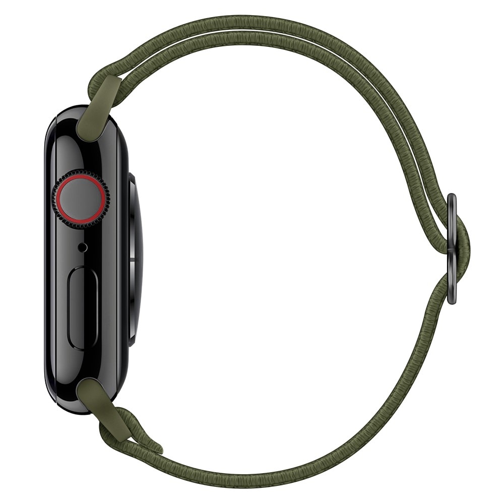 Apple Watch 45mm Series 9 Elastisk Nylonreim grønn