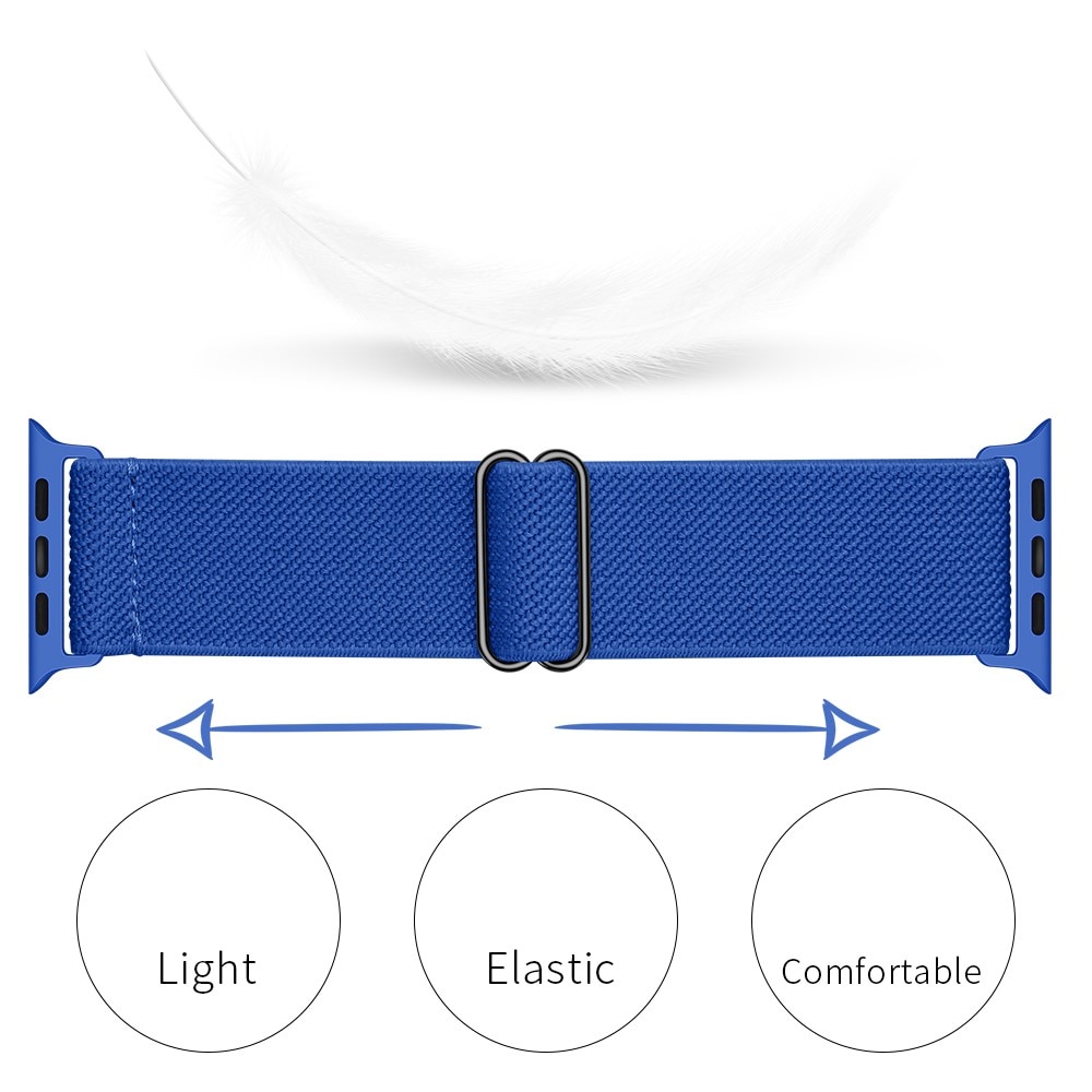 Apple Watch Series 1-3 42mm Elastisk Nylonreim Blå