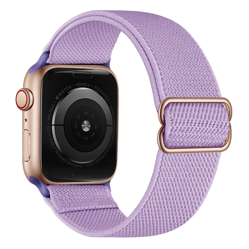 Apple Watch Series 1-3 42mm Elastisk Nylonreim Lilla