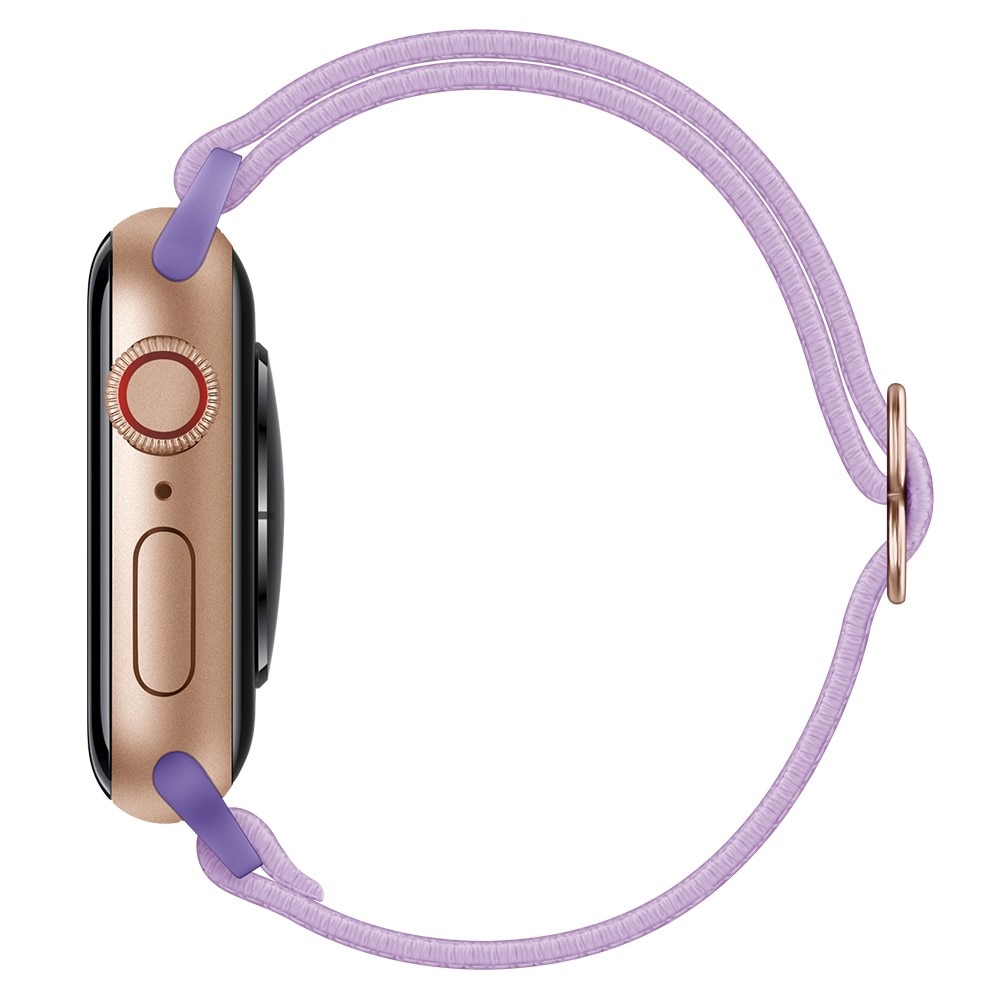 Apple Watch Series 1-3 42mm Elastisk Nylonreim Lilla