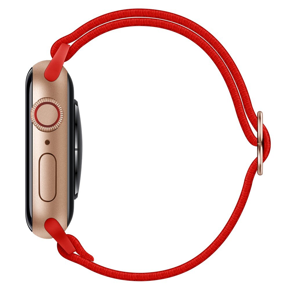 Apple Watch Series 8 45mm Elastisk Nylonreim Rød