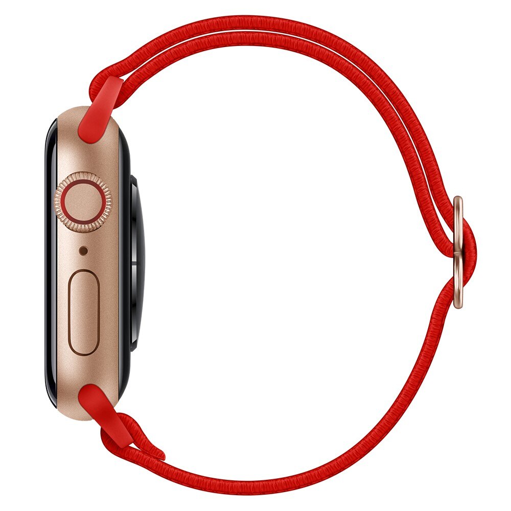 Apple Watch Ultra 49mm Elastisk Nylonreim rød