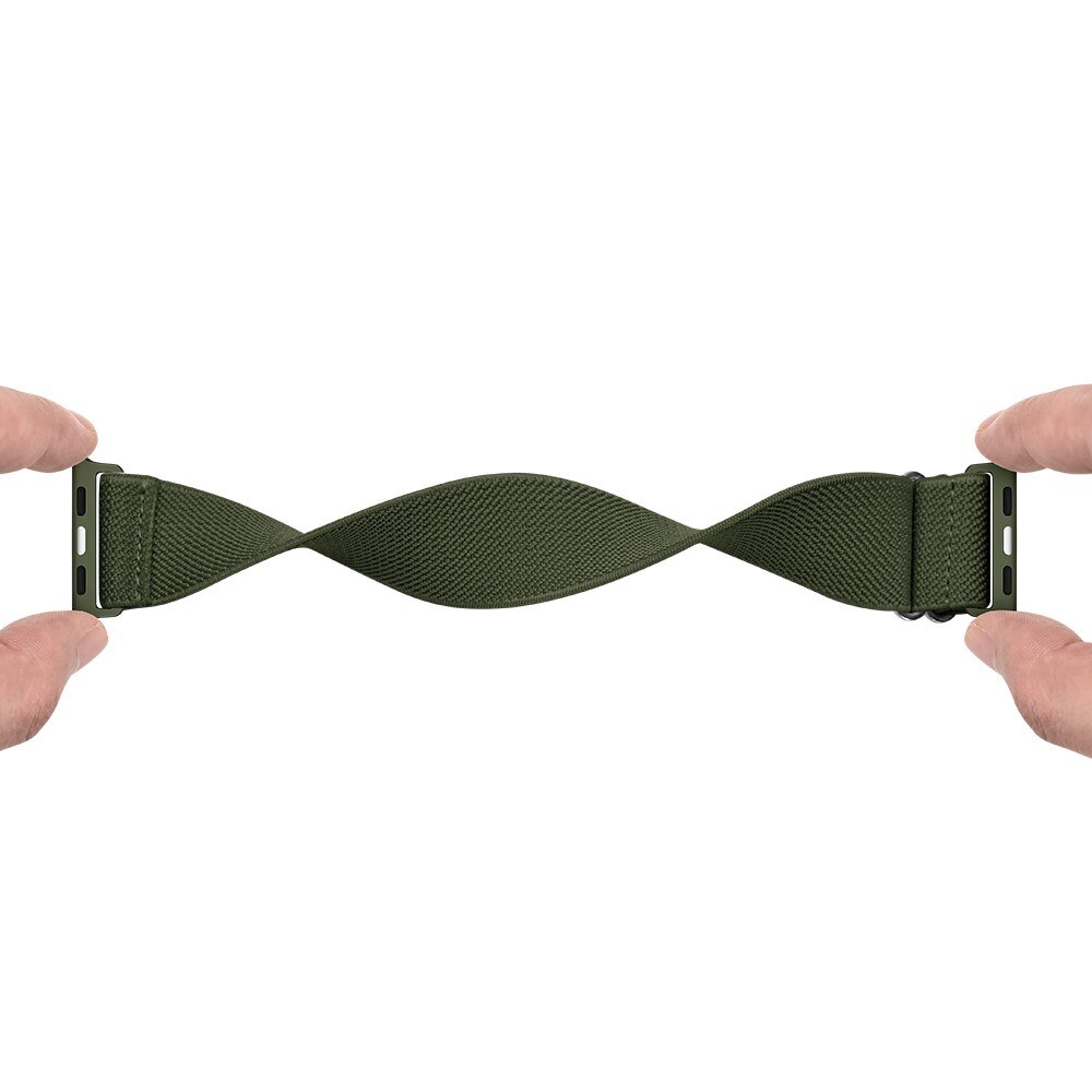 Apple Watch Series 8 45mm Elastisk Nylonreim Grønn