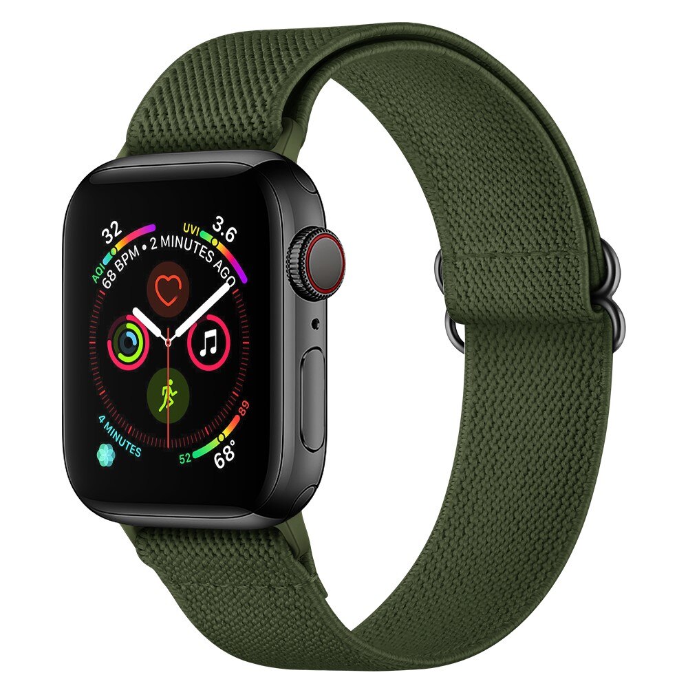 Apple Watch Ultra 49mm Elastisk Nylonreim grønn