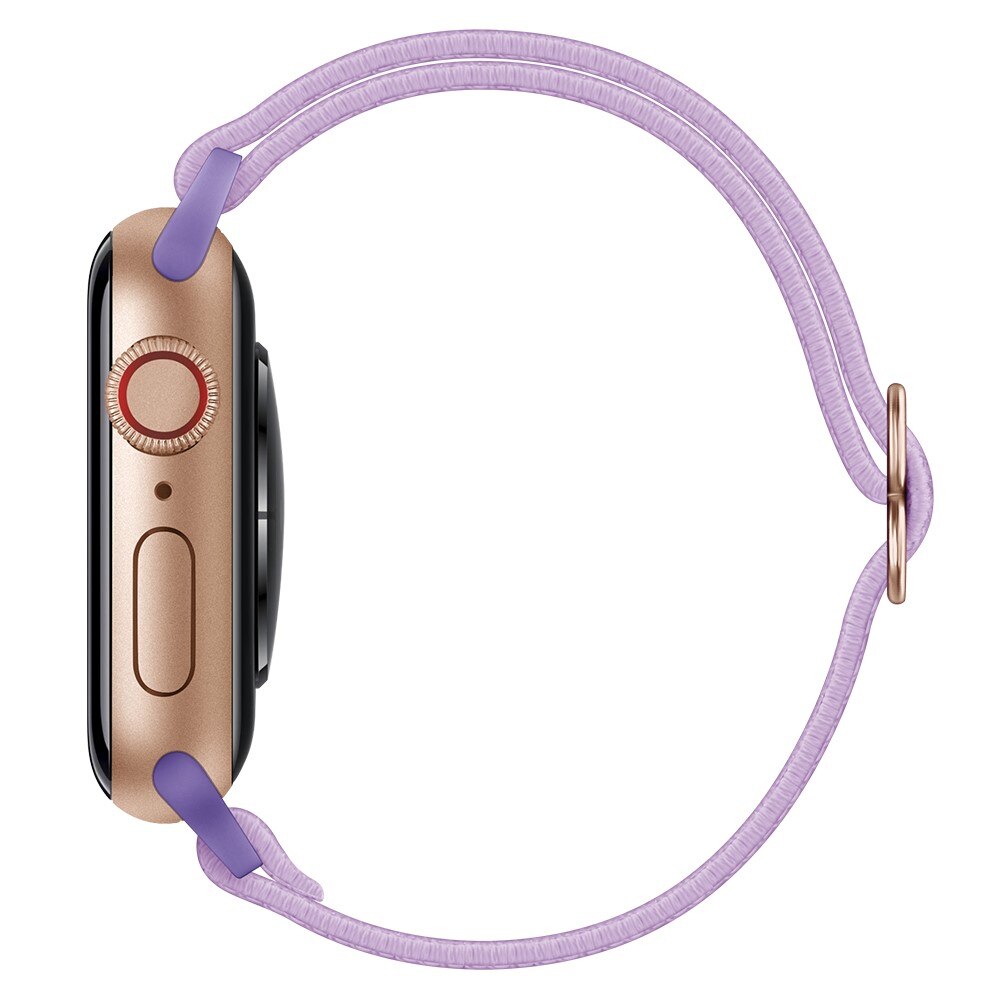 Apple Watch Series 8 45mm Elastisk Nylonreim Lilla