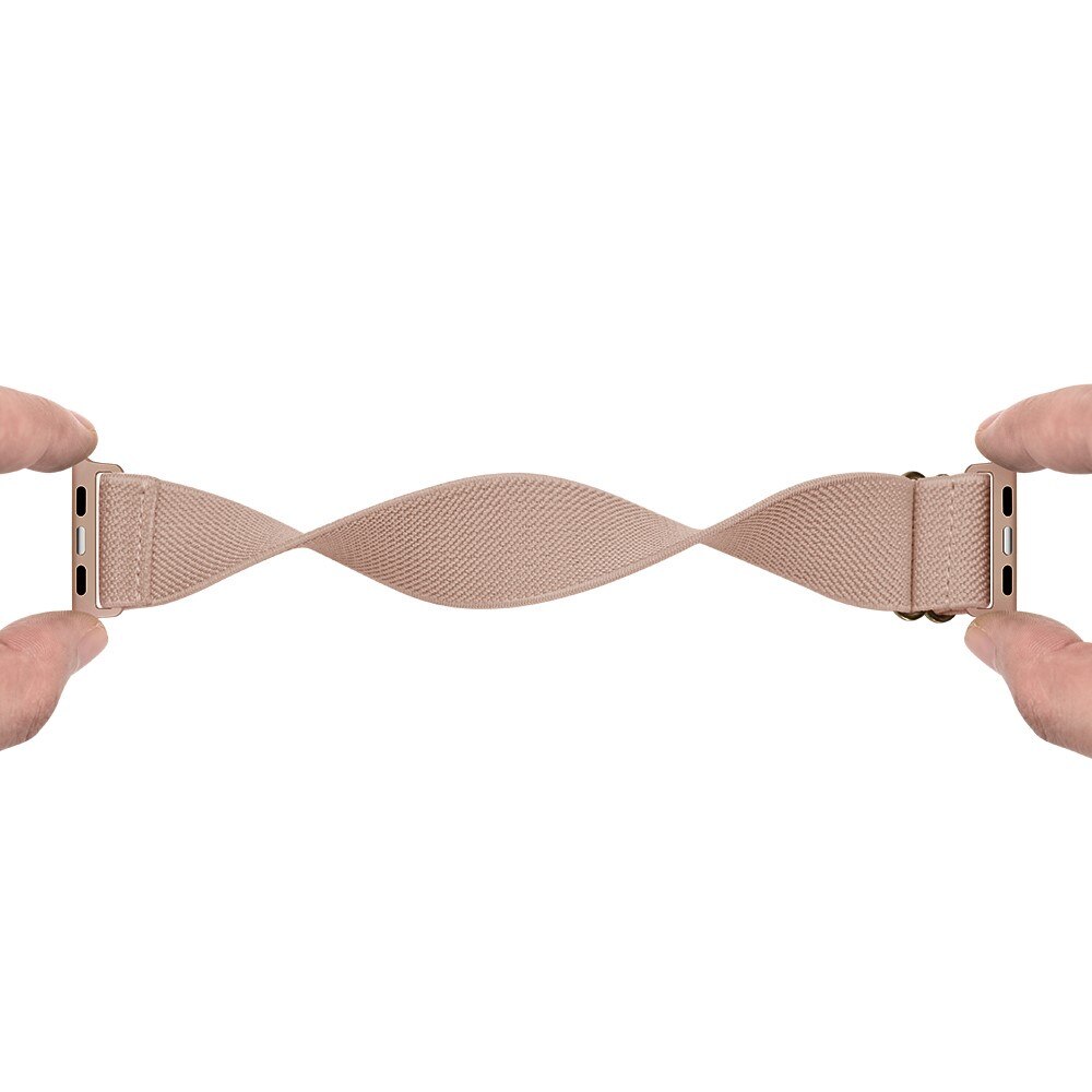 Apple Watch Series 1-3 42mm Elastisk Nylonreim Beige