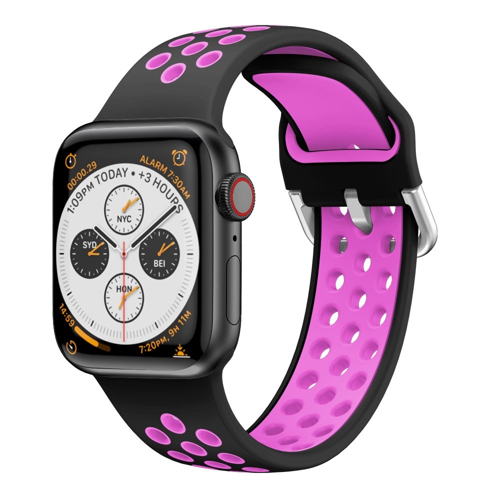 Apple Watch 42/44/45 mm Reim Silikon Sport lilla