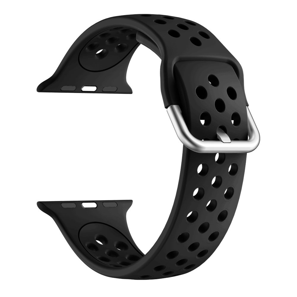 Apple Watch 38/40/41 mm Reim Silikon Sport svart