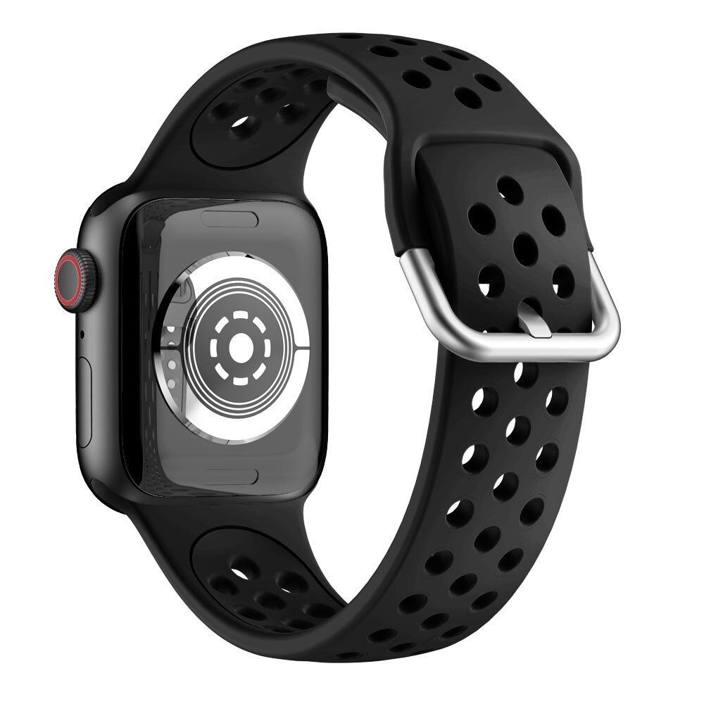 Apple Watch 38/40/41 mm Reim Silikon Sport svart