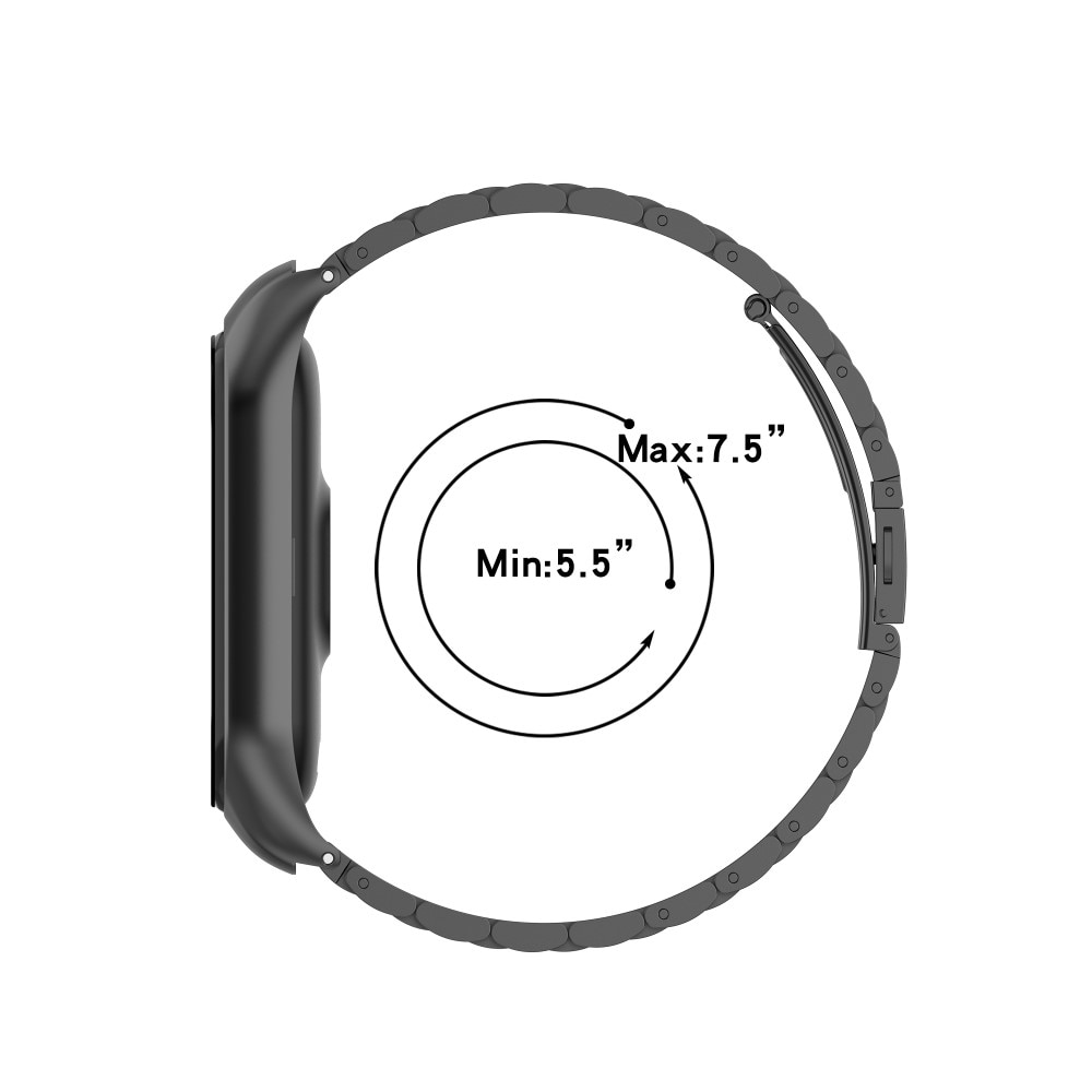 Xiaomi Mi Band 5/6 Metal Reim sølv