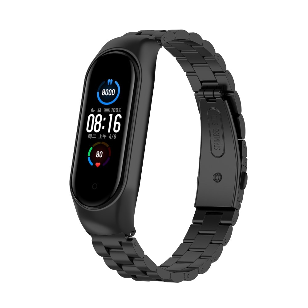 Xiaomi Mi Band 5/6 Metal Reim svart