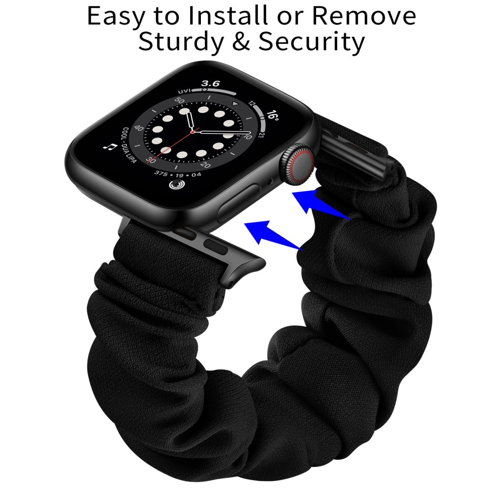 Scrunchie Reim Apple Watch 40mm svart