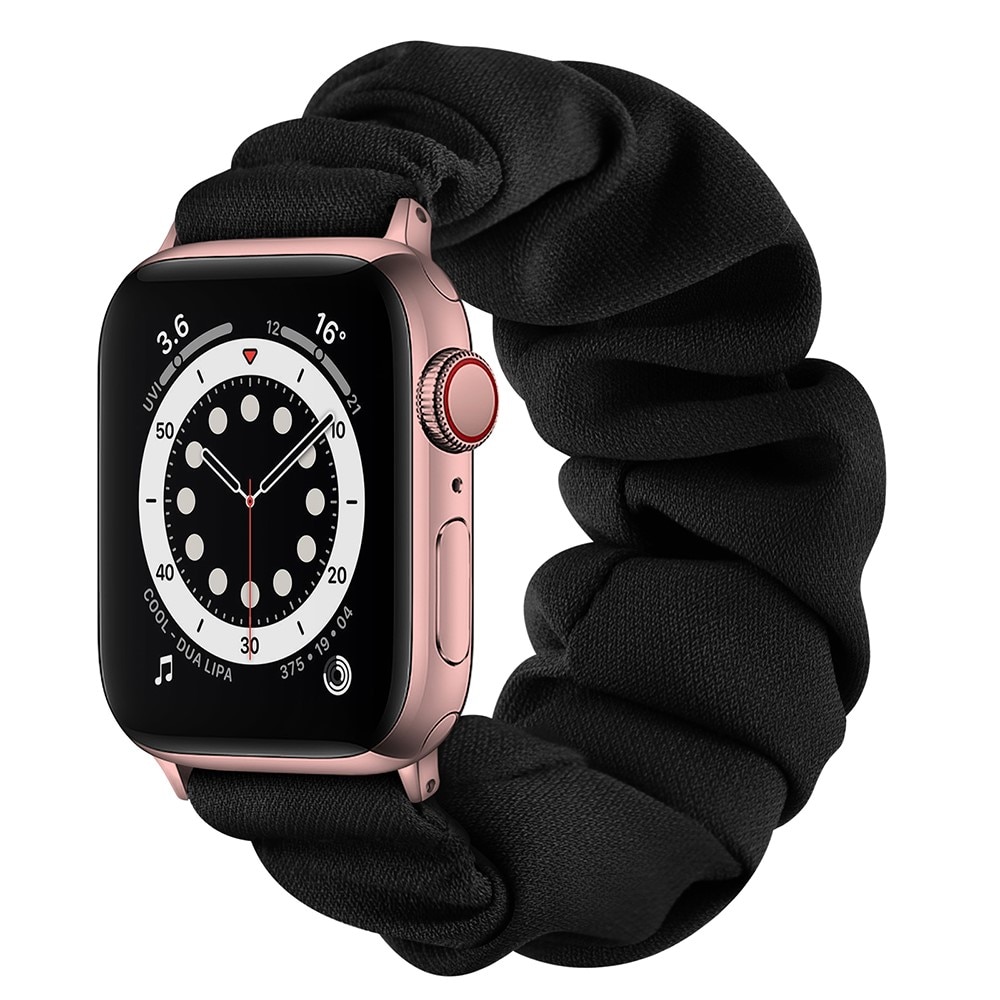 Scrunchie Reim Apple Watch 38/40/41 mm svart/rosegull