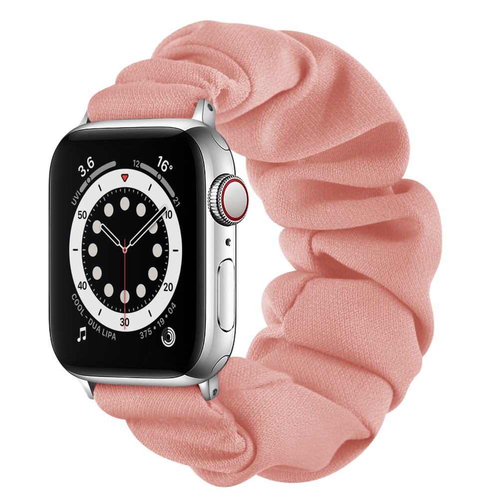 Scrunchie Reim Apple Watch 38mm rosa/sølv