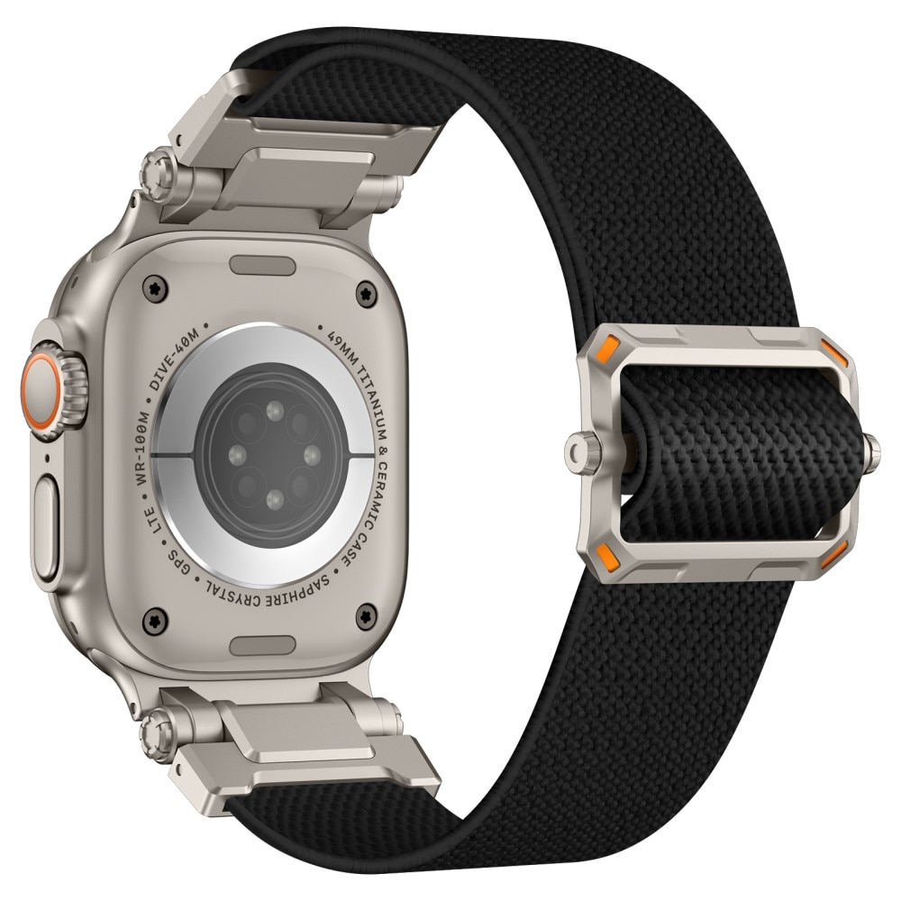 Endure Flex Nylon Strap Apple Watch Series 9 45mm Svart/titan