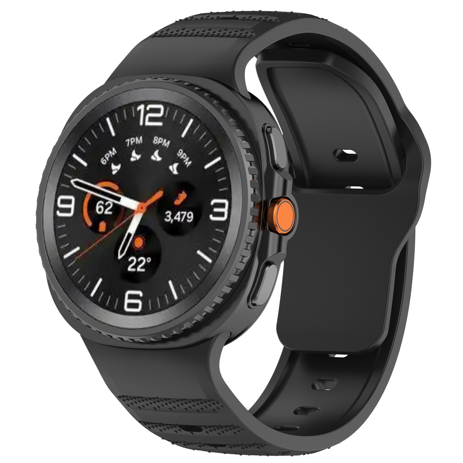 Samsung Galaxy Watch 8 40mm Reim Silikon Svart