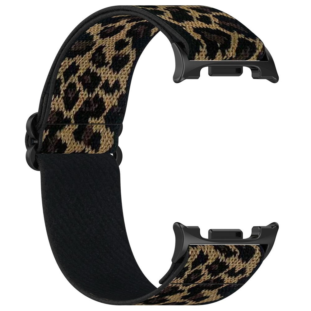 Samsung Galaxy Watch 8 Classic Elastisk Nylonreim Leopard