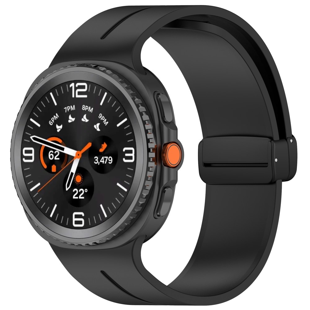 Samsung Galaxy Watch 8 44mm Reim Silikon Svart