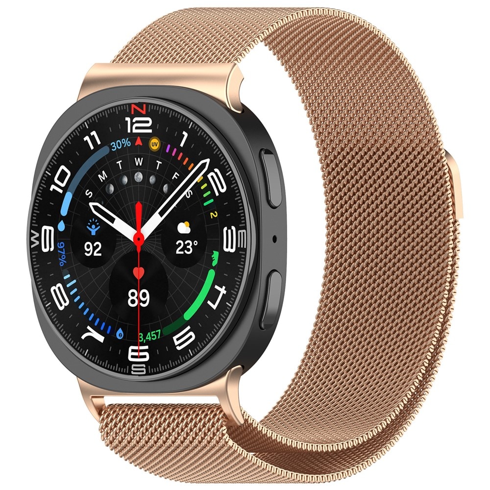 Samsung Galaxy Watch 8 Classic Reim Milanese Loop Rosegull