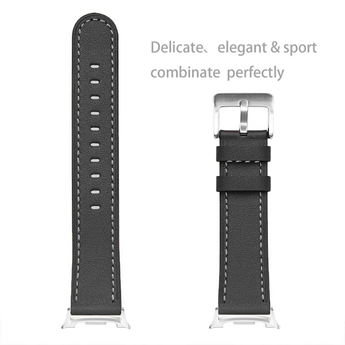 Samsung Galaxy Watch 8 44mm Reim Lær Svart