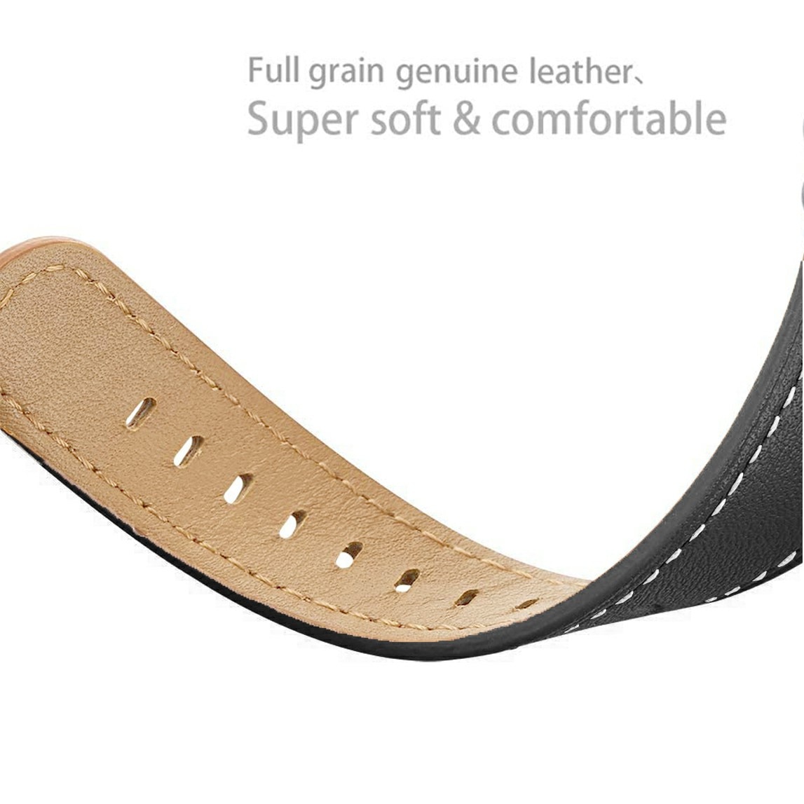 Samsung Galaxy Watch 8 44mm Reim Lær Svart