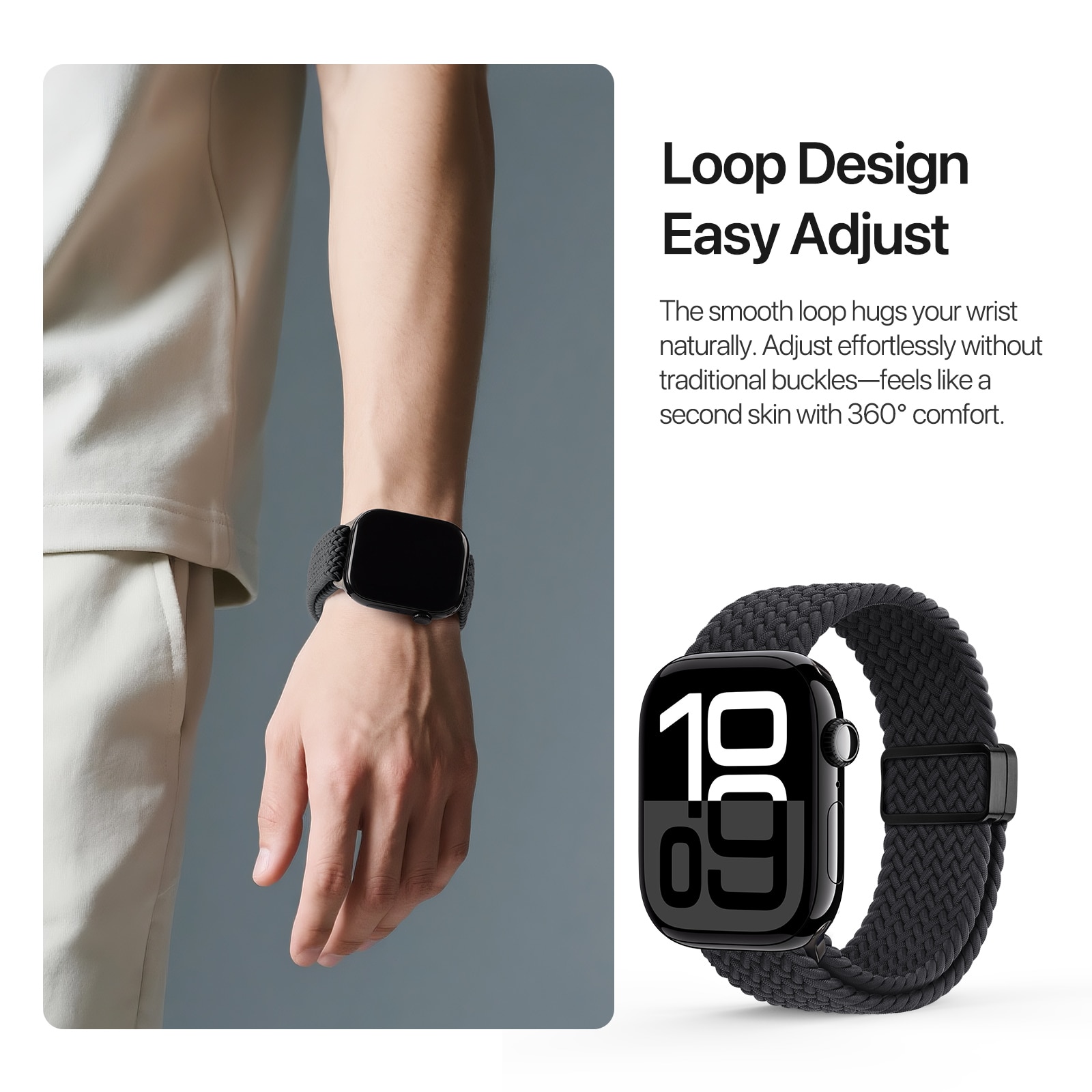 Nylon Woven Reim Apple Watch Series 11 46mm Navy