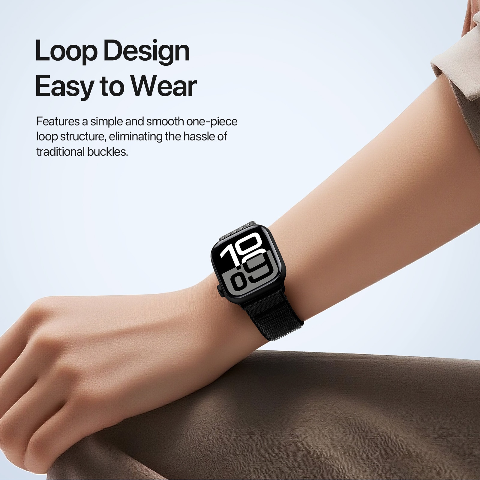 Nylon Reim Apple Watch Series 8 41mm Svart