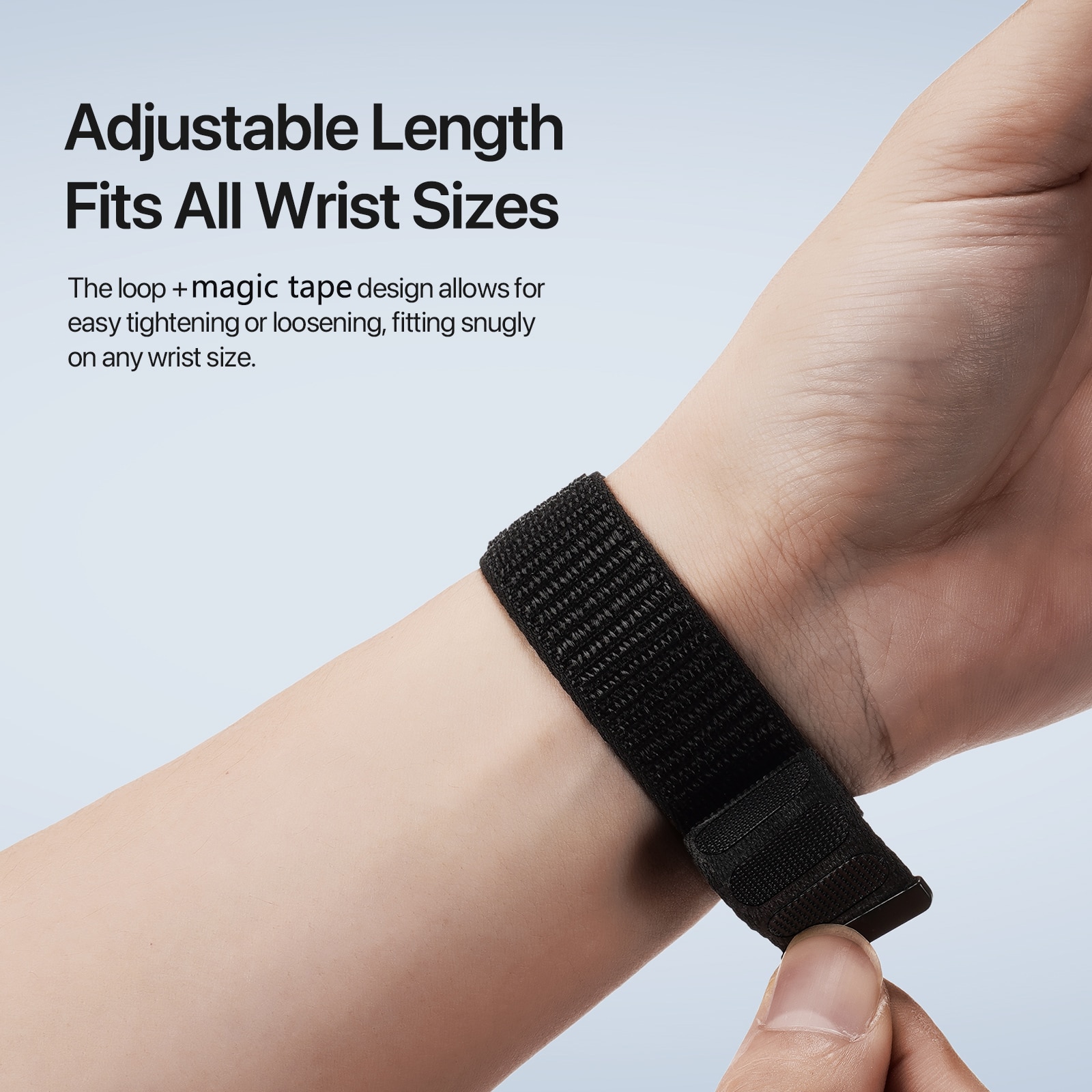 Nylon Reim Apple Watch Series 4-6 40mm Svart