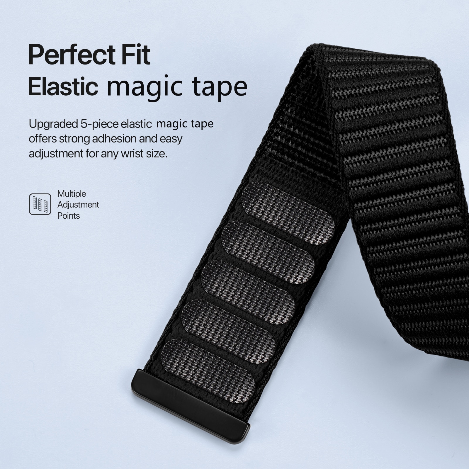 Nylon Reim Apple Watch Series 8 41mm Svart
