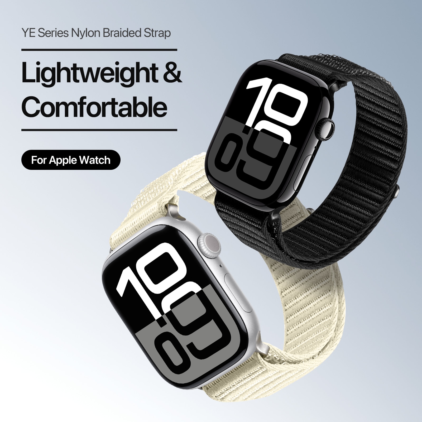 Nylon Reim Apple Watch Series 9 41mm Hvit
