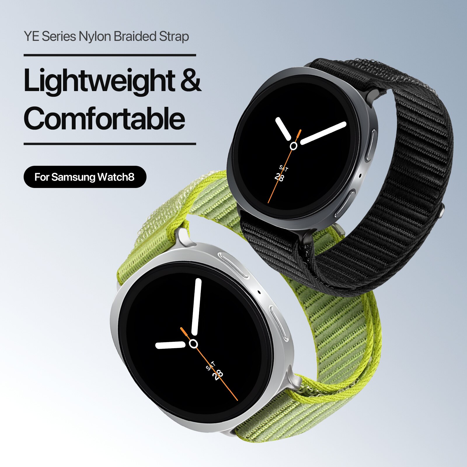 Nylon Reim Samsung Galaxy Watch 8 40mm Svart