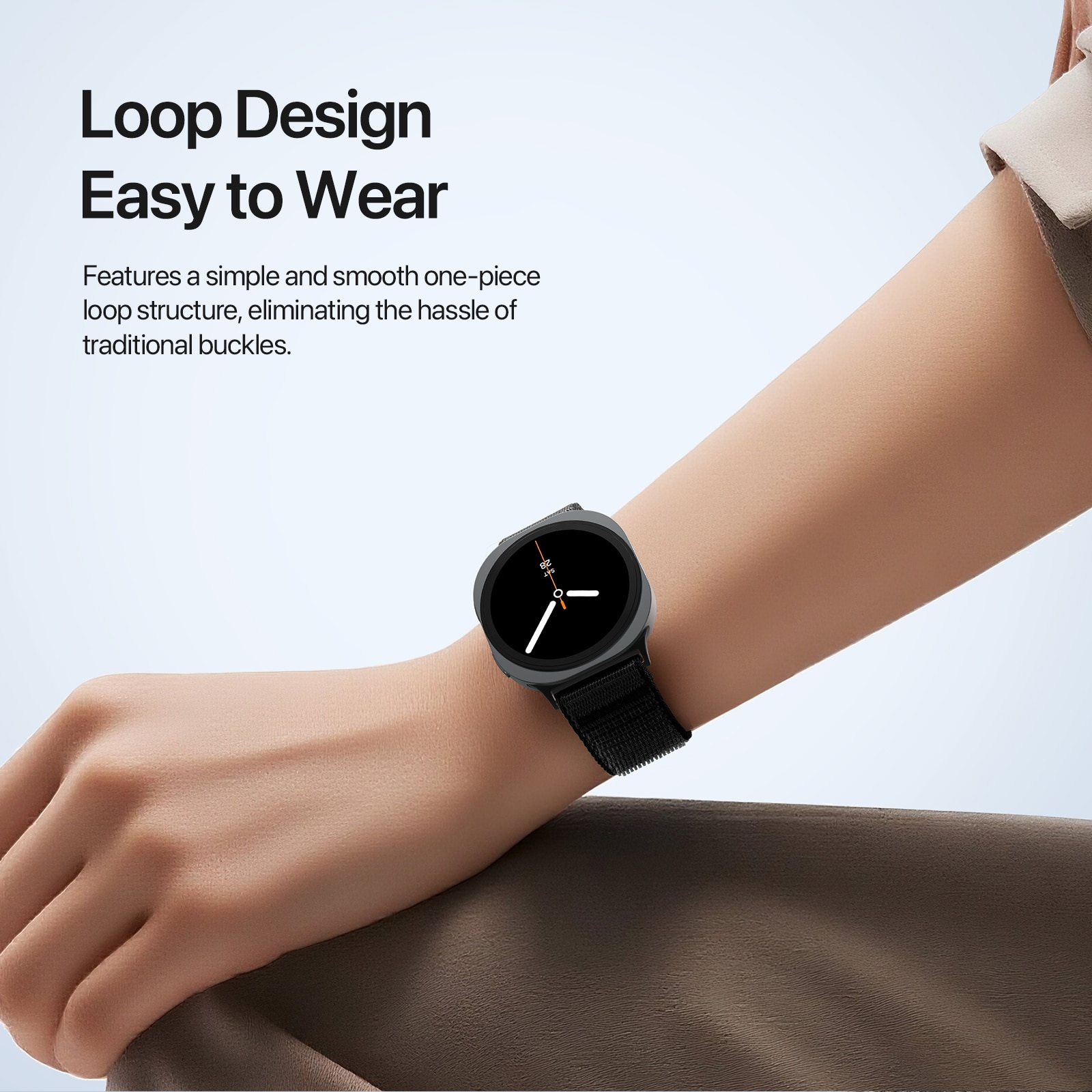 Nylon Reim Samsung Galaxy Watch 8 40mm Svart