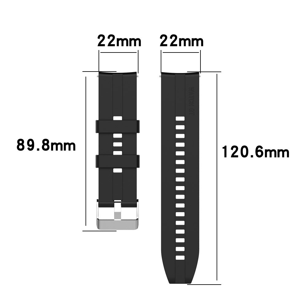 Huawei Watch 3/Watch 3 Pro Reim Silikon Svart