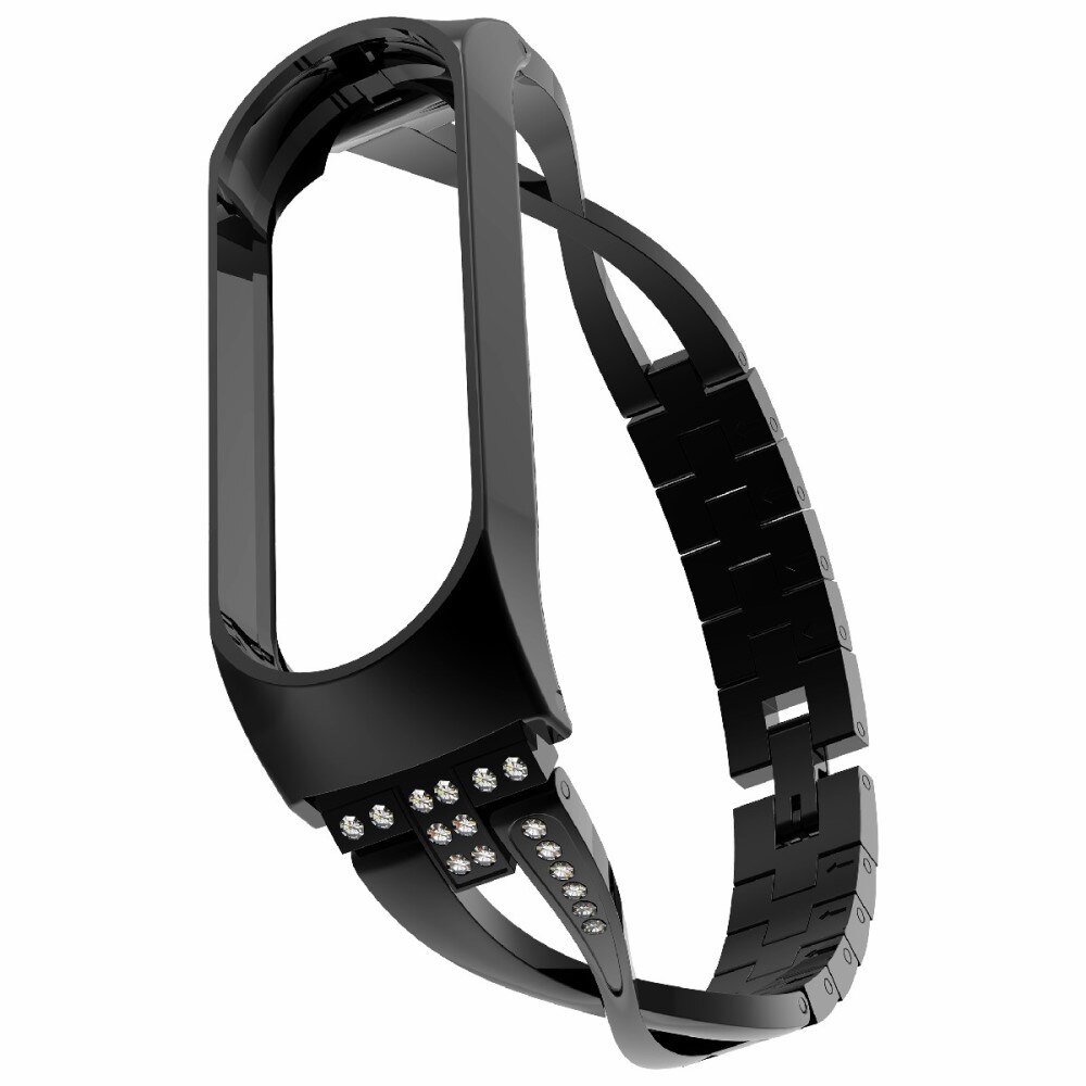 Crystal Bracelet Xiaomi Mi Band 3/4 Black