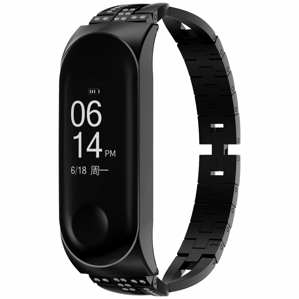 Crystal Bracelet Xiaomi Mi Band 5/6 Black