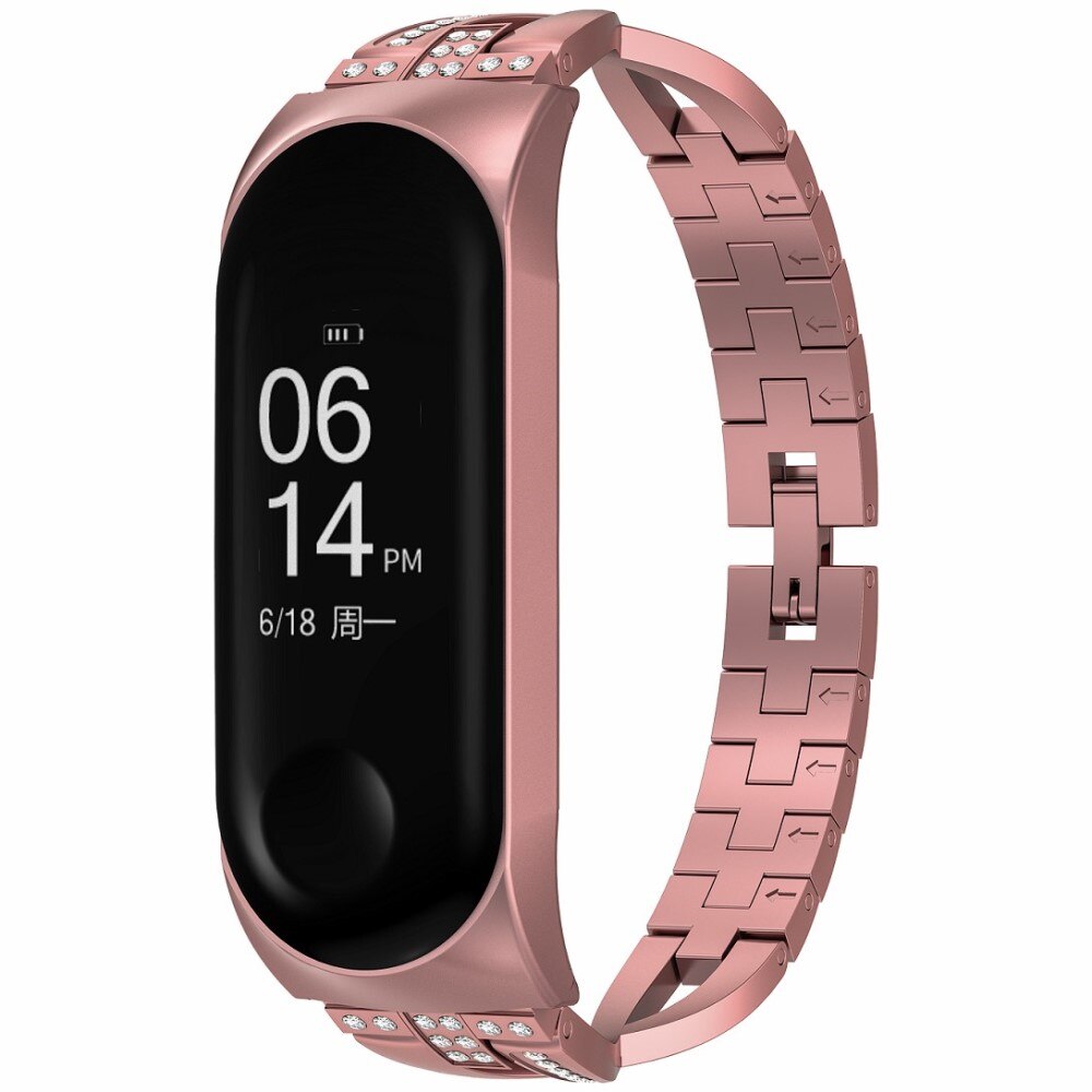 Crystal Bracelet Xiaomi Mi Band 5/6 rosa gull