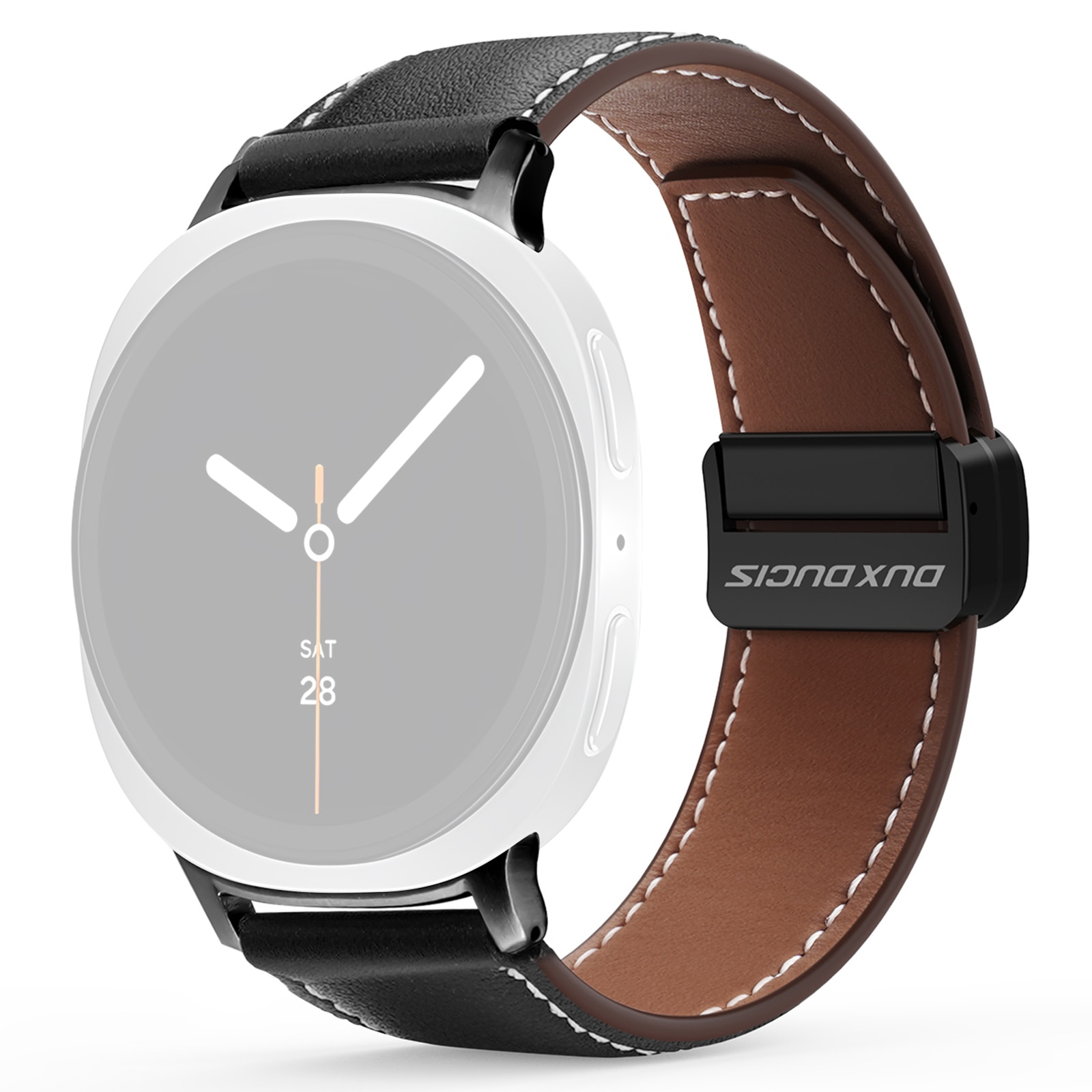 Lærreim Samsung Galaxy Watch 8 Classic Svart