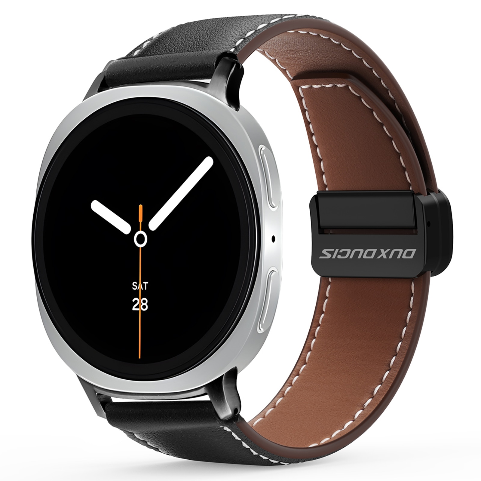 Lærreim Samsung Galaxy Watch 8 Classic Svart