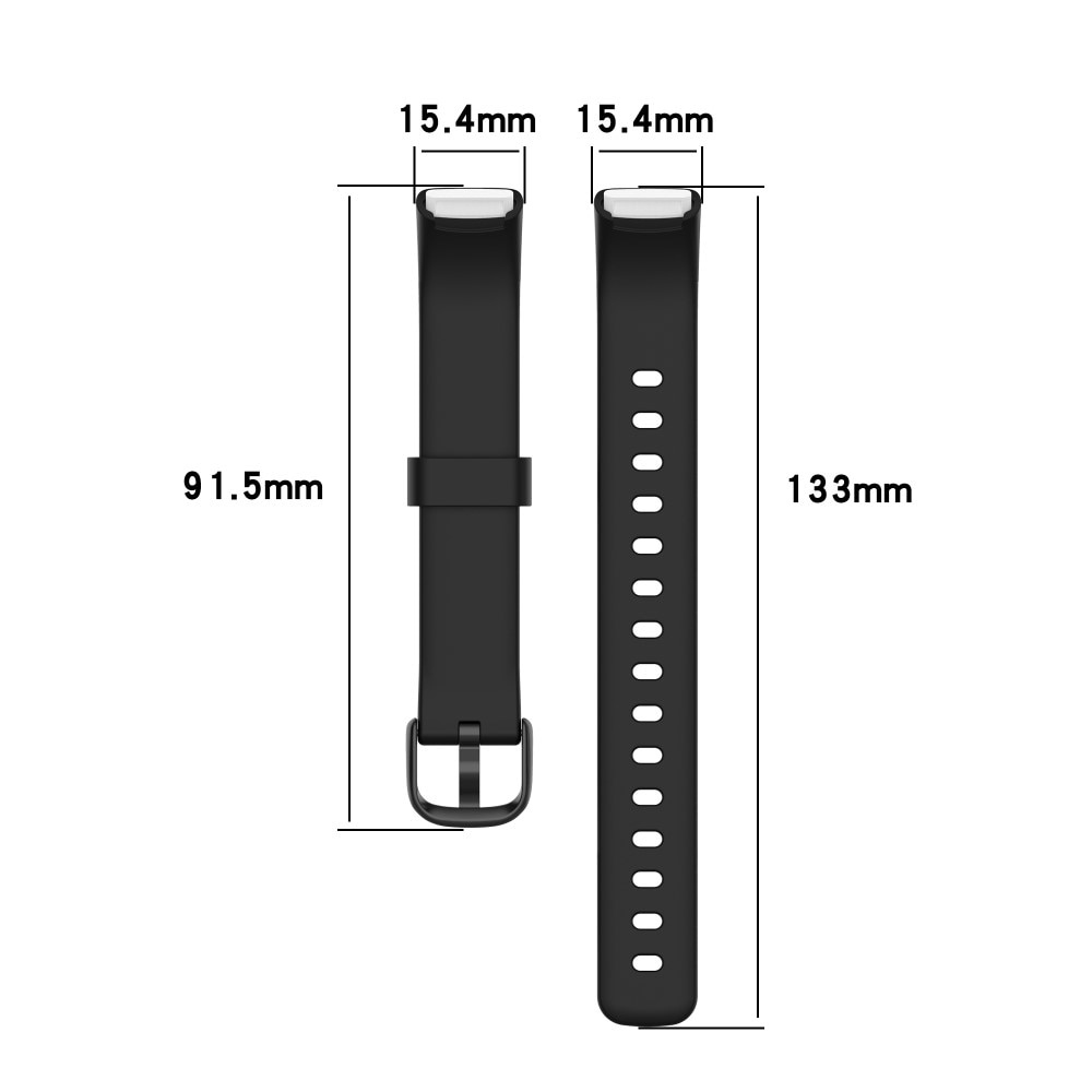 Silikonarmbånd Fitbit Luxe svart (Large)