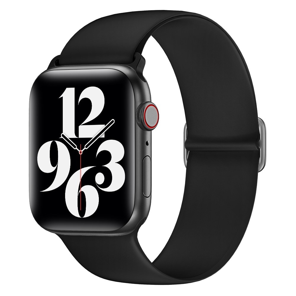 Apple Watch 38/40/41mm Elastisk Reim Silikon svart