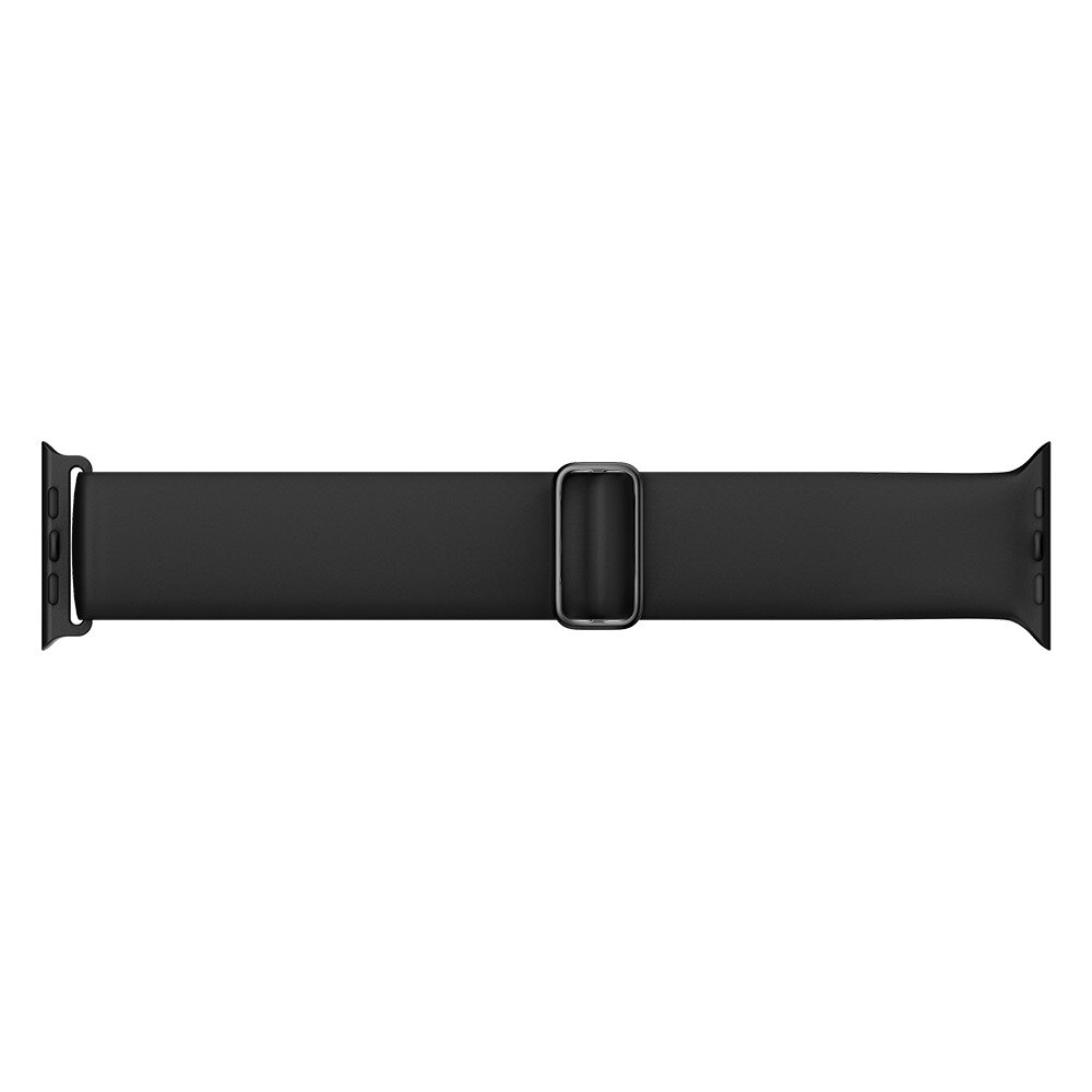Apple Watch 45mm Series 7 Elastisk Reim Silikon svart