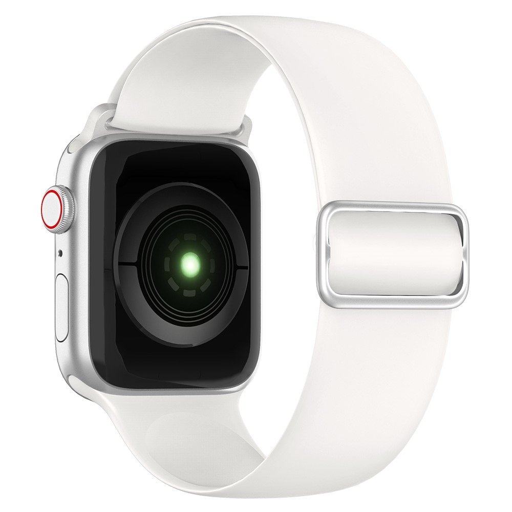 Apple Watch 45mm Series 7 Elastisk Reim Silikon hvit